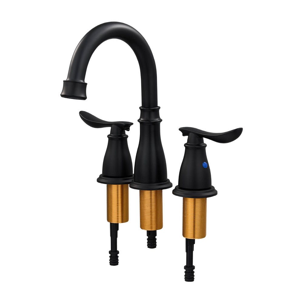Double Handle Bathroom Sink Faucet with Drainer, MD170034 (Ver.2 ...