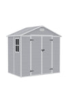 8x4ft Apex Roof Garden PP Tool Shed Outdoor Patio Storage House, PM1699PM1700PM1701(Ver.2)