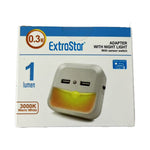 Night Light With Sensor, 2 USB Slot, AJ1040