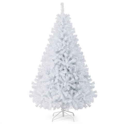7FT/2.1M Snow Flocked Christmas Tree with Foldable Metal Stand, IF070139