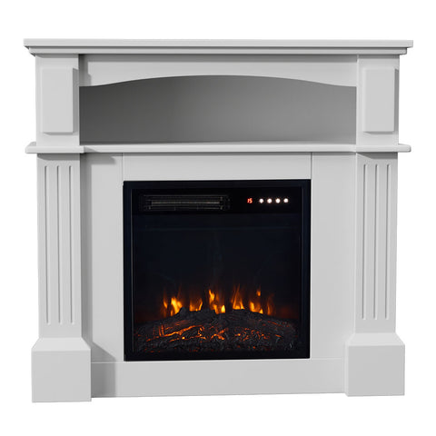Remote Control Electric Fireplace with Wooden Mantel, EH110016EH110019