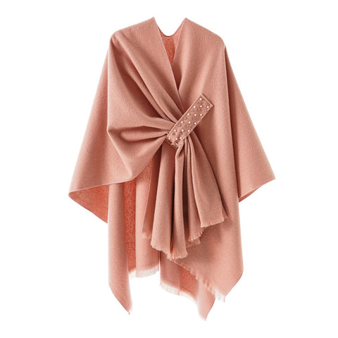 Oversized Plain Shawl Wrap, CA290110