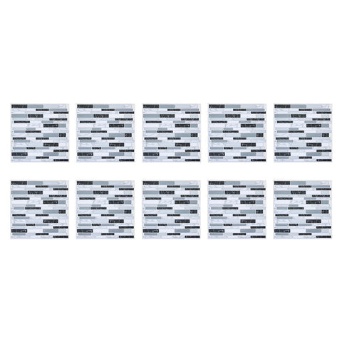 10Pcs Self-Adhesive Marble Pattern Wall Tile Stickers, SW1107