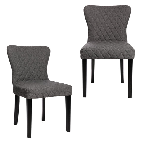 Set of 2 Padded Seat Dining Chairs, ZH0163