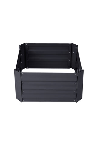 Galvanized Steel Square Raised Garden Bed Planter Box, PM1628