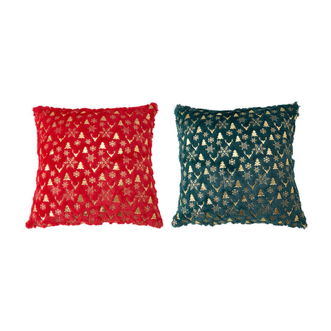 Pack of 2 Single Sided Christmas Themed Throw Pillows with Inserts, HT390600 (Ver.2)