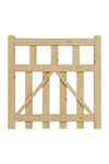 3x3ft Outdoor Wooden Garden Gate Fence Door, AI1455