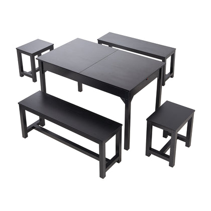 Wooden Dining Table and Chair Set, FD240137FD240138(Ver.2)