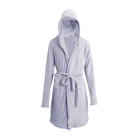 Sheonly Solid Long Hooded Bath Robe, SC0427