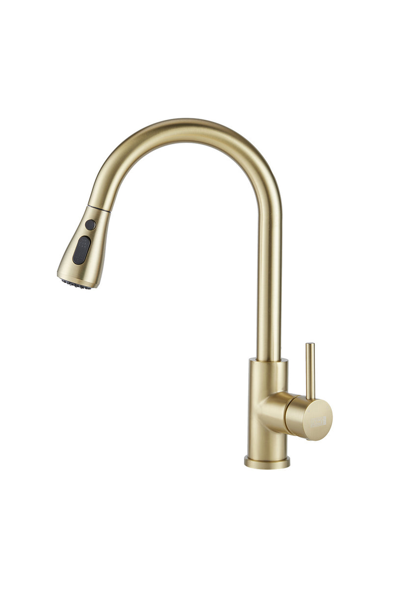 Bathroomdeco Retractable Commercial Pulldown Kitchen Faucet, DM0821 ...