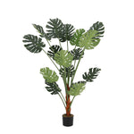Livingandhome 150cm Artificial Tropical Monstera Tree Faux Plant in Pot, PM1219