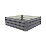 Galvanized Steel Square Raised Garden Bed Planter Box, PM1631