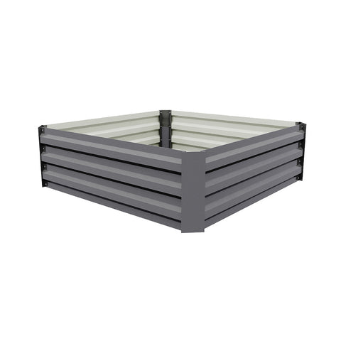 Galvanized Steel Square Raised Garden Bed Planter Box, PM1631