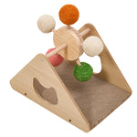 Interactive Rotating Cat Scratcher with Colorful Sisal Balls, PT080005
