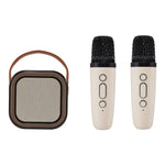 Portable Karaoke Speaker with Two Wireless Microphones and RGB Lights, DF380006 (Ver.2)
