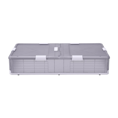 Lifeideas Plastic Foldable Under Bed Storage Bin with Lid, SW0783