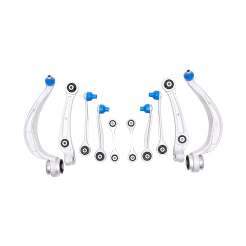 10-Piece Front Suspension Wishbone Control Arms Links Kit For Audi A6 C7, A7 4G, Q5 8R, UA160003