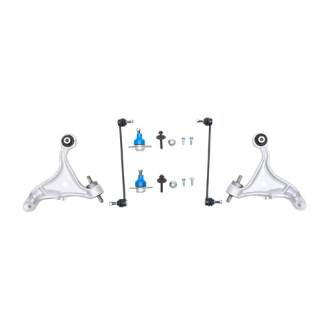 12-Piece Front Lower Suspension Wishbone Track Control Arms Kit for VOLVO S60 V70 MK2, UA160004