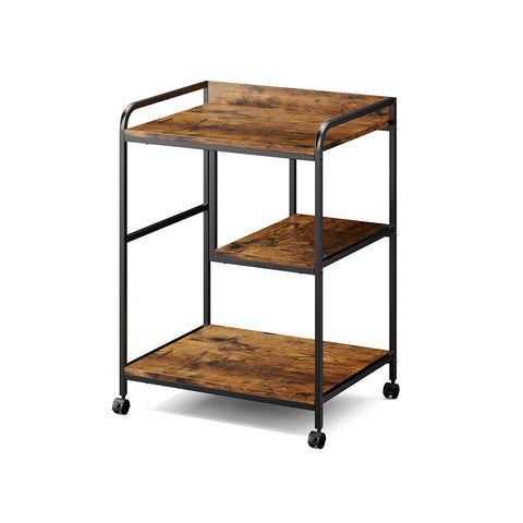 Wooden Printer Stand with Wheels for Home Office, YF0003