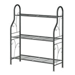 Livingandhome Vintage 3 Tier Metal Ladder Plant Stand, WM0323
