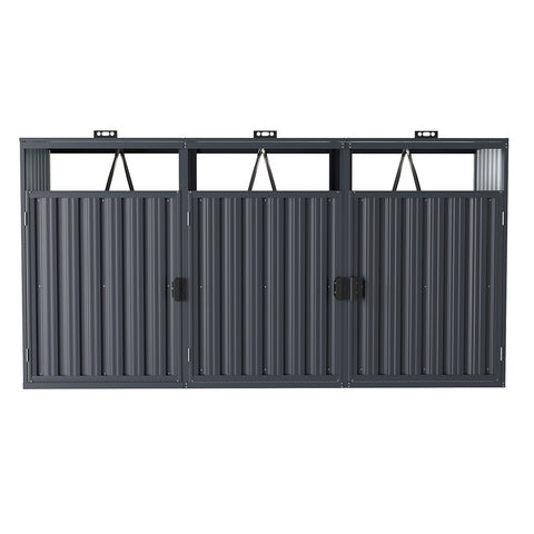 Outdoor Metal Garbage Can Garden Storage Shed, PM1646 (Ver. 2)