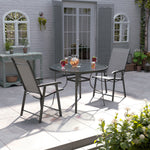 Tempered Glass Outdoor Coffee Table and Chairs Set, LG0536LG0541