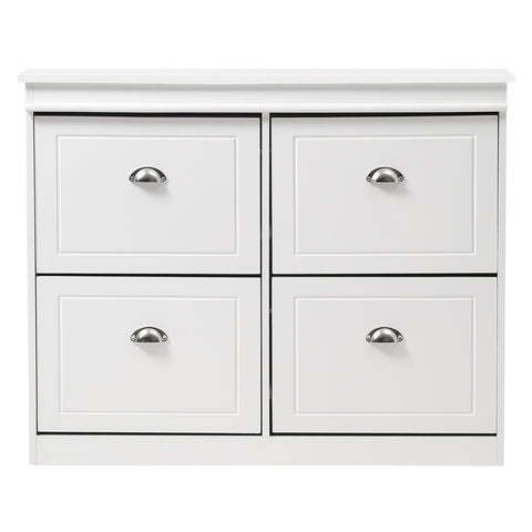 2-Tier Flip Down Shoe Bench Cabinet, XY0393