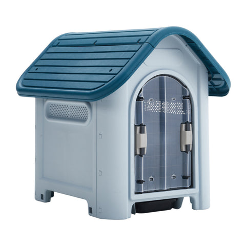 Livingandhome Durable Plastic Dog House with Ventilation for Outdoor Indoor, FI0709