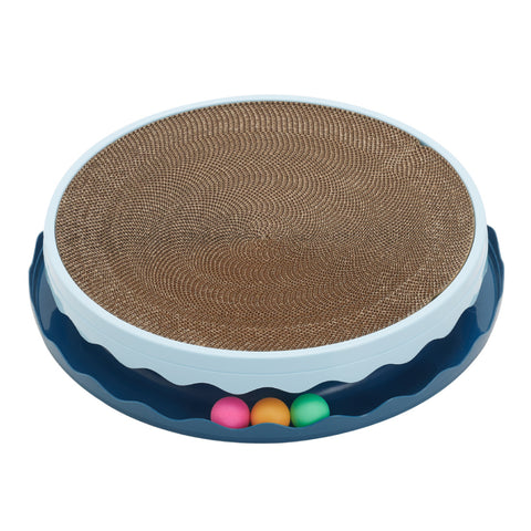 Circular Cat Scratching Board with Ball Toy, CT1024