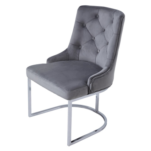 Upholstered Tufted Velvet Buttoned Dinning Chair, ZH1480 (Ver.2)