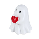 Funny Halloween Ghost Holding Heart Statue Ornament, IF540094