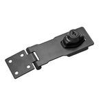 Black Metal Mechanical Keyed Hasp Lock Twist Knob for Cabinet, ZY0177 (Ver.2)