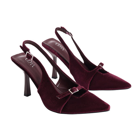Slingback Pointed Closed Toe Heels Pumps Sandals, CS300154