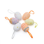 Colourful Easter Egg Ornaments with Hanging Ribbons, SC0312