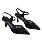 Elegant Slingback Stiletto Heels, JW0178