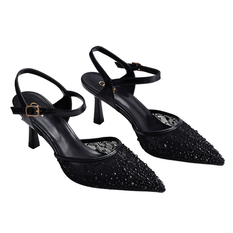 Elegant Slingback Stiletto Heels, JW0180