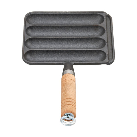 Cast Iron 4-Slot Sausage Pan with Natural Non-Stick Finish, GK190072