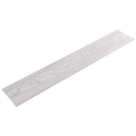 Livingandhome Selbstklebender PVC-Laminatboden in Holzoptik – Hellgrau, 91,5x15,2 cm, 36 Stück [PVC-Bodenbelag Hellgrau 91,5/15,2 cm 36-tlg. in naturgetreuer Holzstruktur], LG1405(DE)