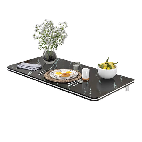 Black Folding Wall-Mounted Drop-Leaf Table, SC2045