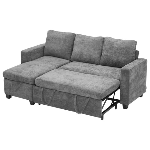 L-Shaped Corner Sofa Bed 3 Seater Sofa with Storage, FL050190FL050191 (Ver.2)