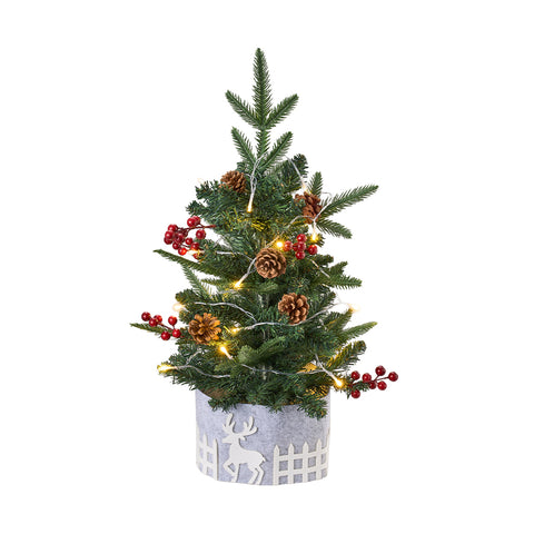 Artificial Christmas Tree Tabletop Decoration with String Light, IF070044