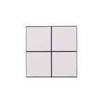 Livingandhome 10pcs Peel and Stick PVC Lattice Wall Tile Sticker, SW1061