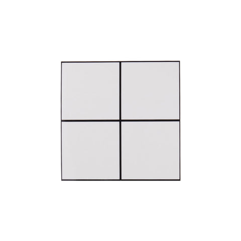 Livingandhome 10pcs Peel and Stick PVC Lattice Wall Tile Sticker, SW1061