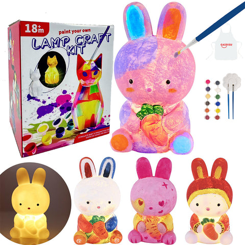 DIY Bunny Crafts Night Light Painting Kit, TE380050