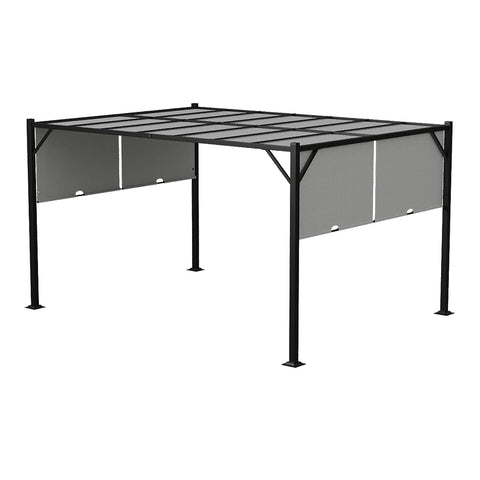 Outdoor Garden Retractable Pergola with Canopy, LG1589LG1590