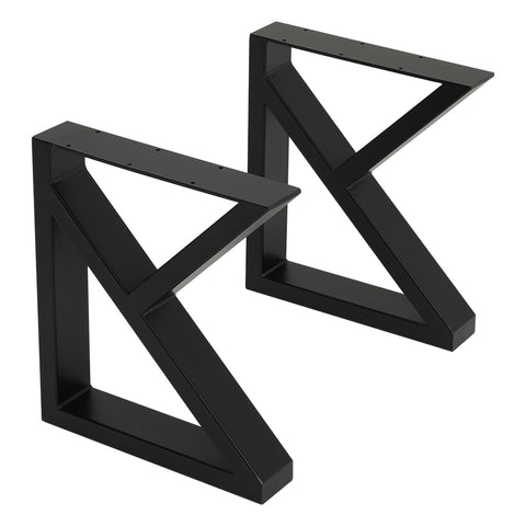2Pcs Black Non-slip Metal Table Legs, PM1110