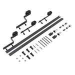 Industrial Single Track Sliding Barn Door Hardware Kit, MD160029 (Ver.2)