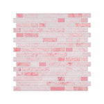 10Pcs Self-Adhesive Wall Tile Stickers with Marble Effect, HF070425