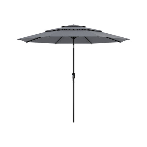 Garden Sanctuary Outdoor 3-Tier Umbrella with Crank and Tilt without Base, LG1262