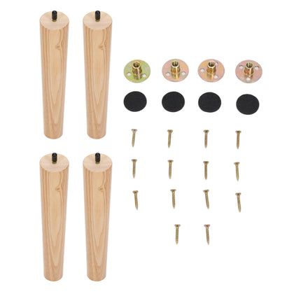 4 Pieces Round Wooden Furniture Legs, FA250094 (VER.2)